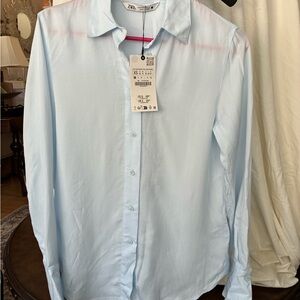Zara Sky Blue Women's Blouse